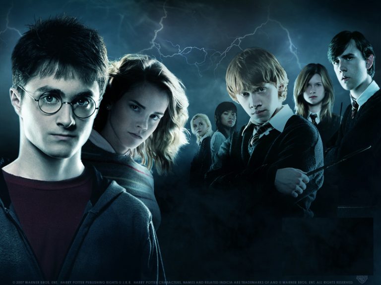 Harry Potter and others from the series