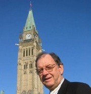 Lloyd Mackey on parliament hill