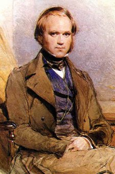 A portrait of Charles Darwin