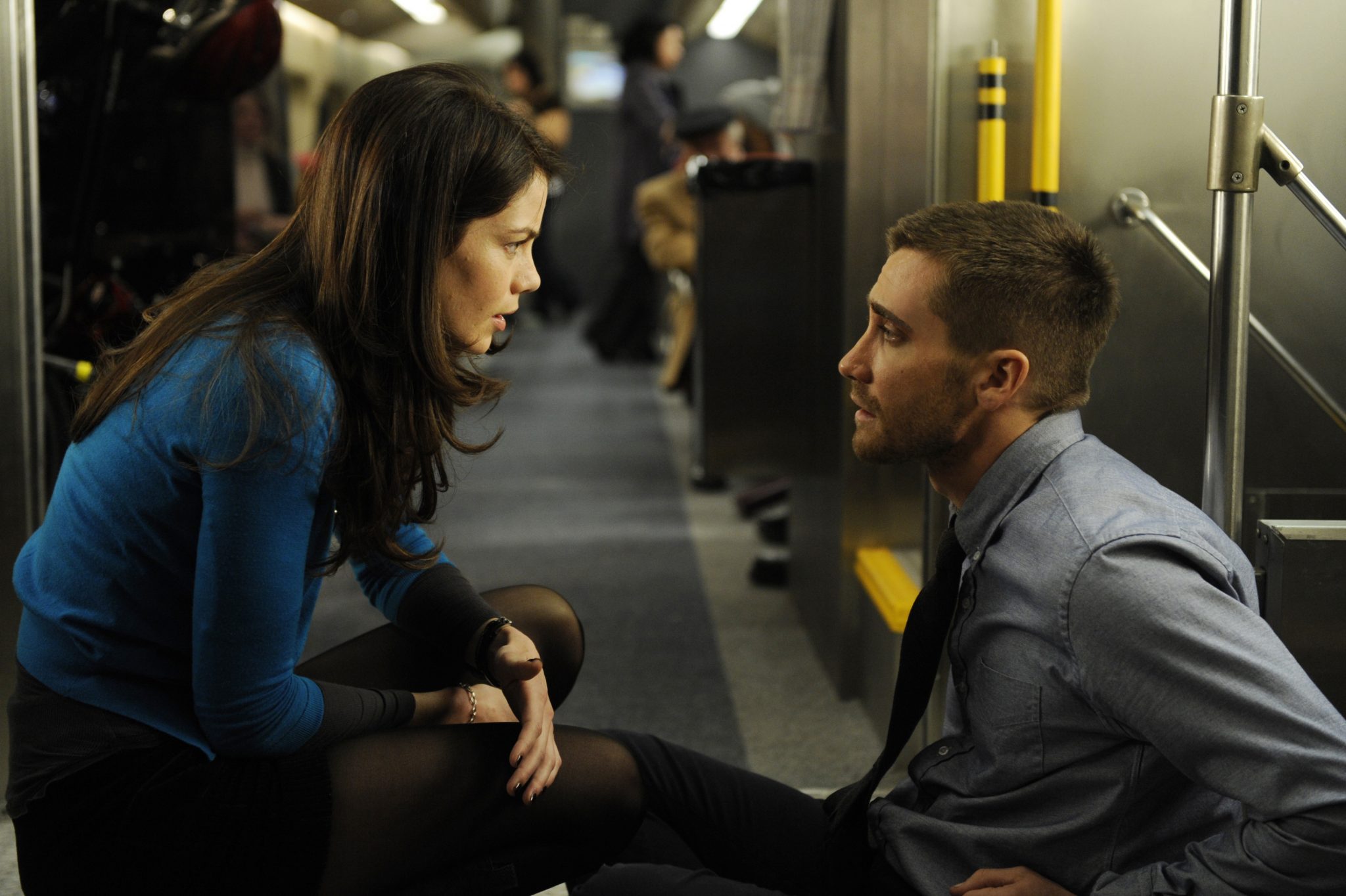 Jake Gyllenhaal and Michelle Monaghan in Source Code