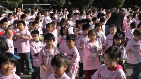 Burnaby Children in Pink Shirts in Anti-Bullying video