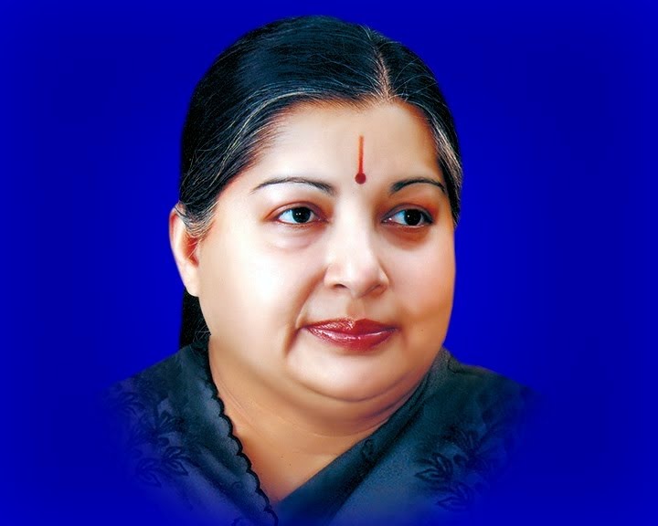 Portrait of Dr J Jayalalitha