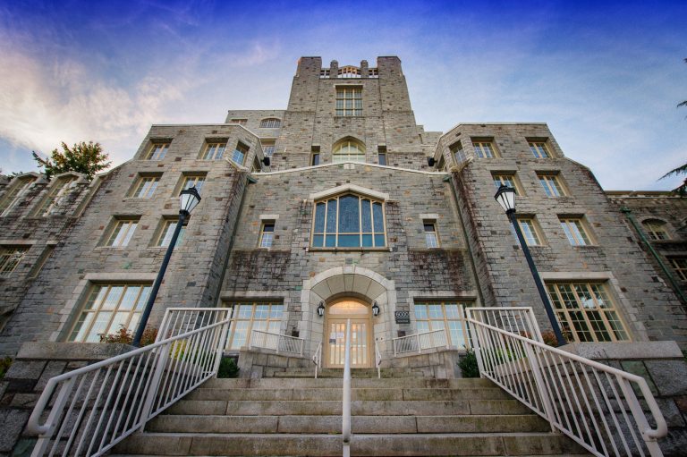 Iona Building UBC in perspective