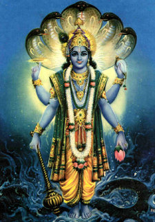 The Hindu god, Vishnu